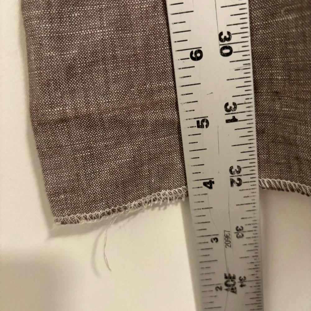 Banana Republic Martin Fit 718 Brown Linen Cotton Trousers Pants Womens 12